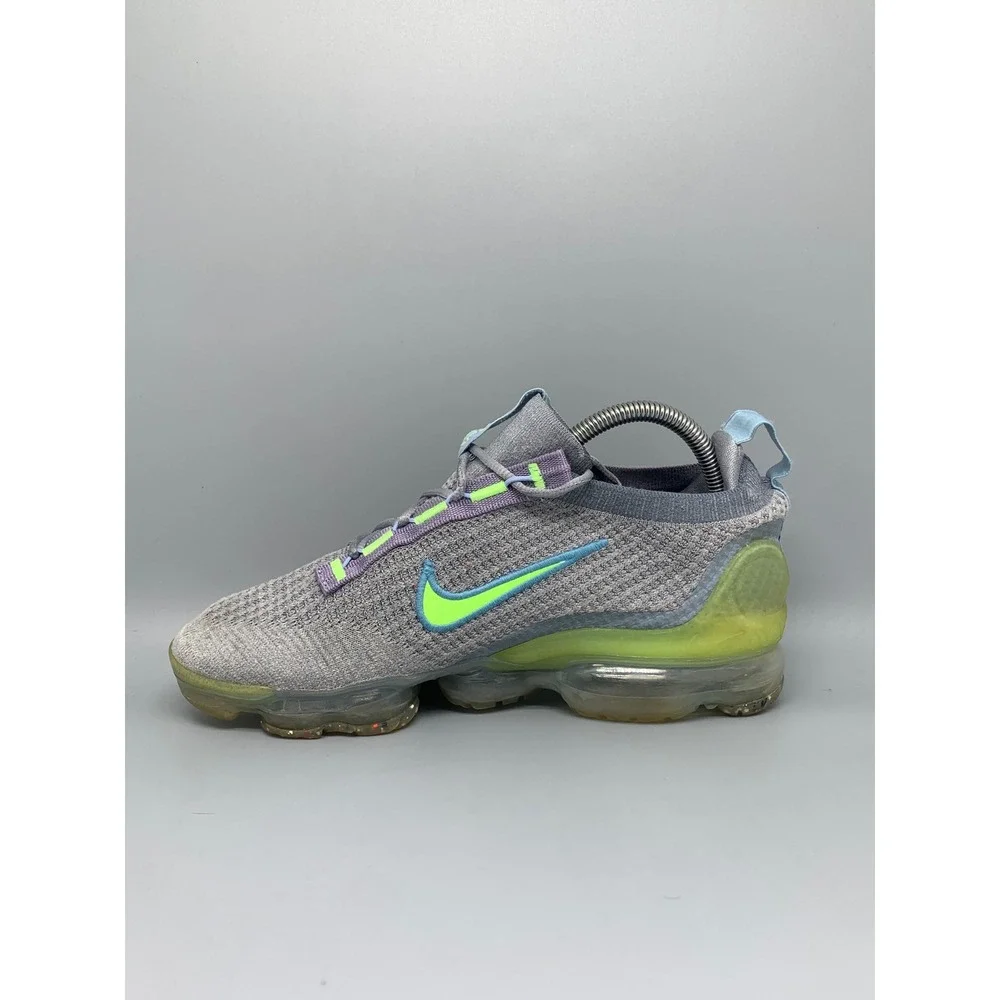 Nike Air Vapormax 2021‎ FK Grey Lime Running Shoes DB1550-003 Women's Sz 8.5